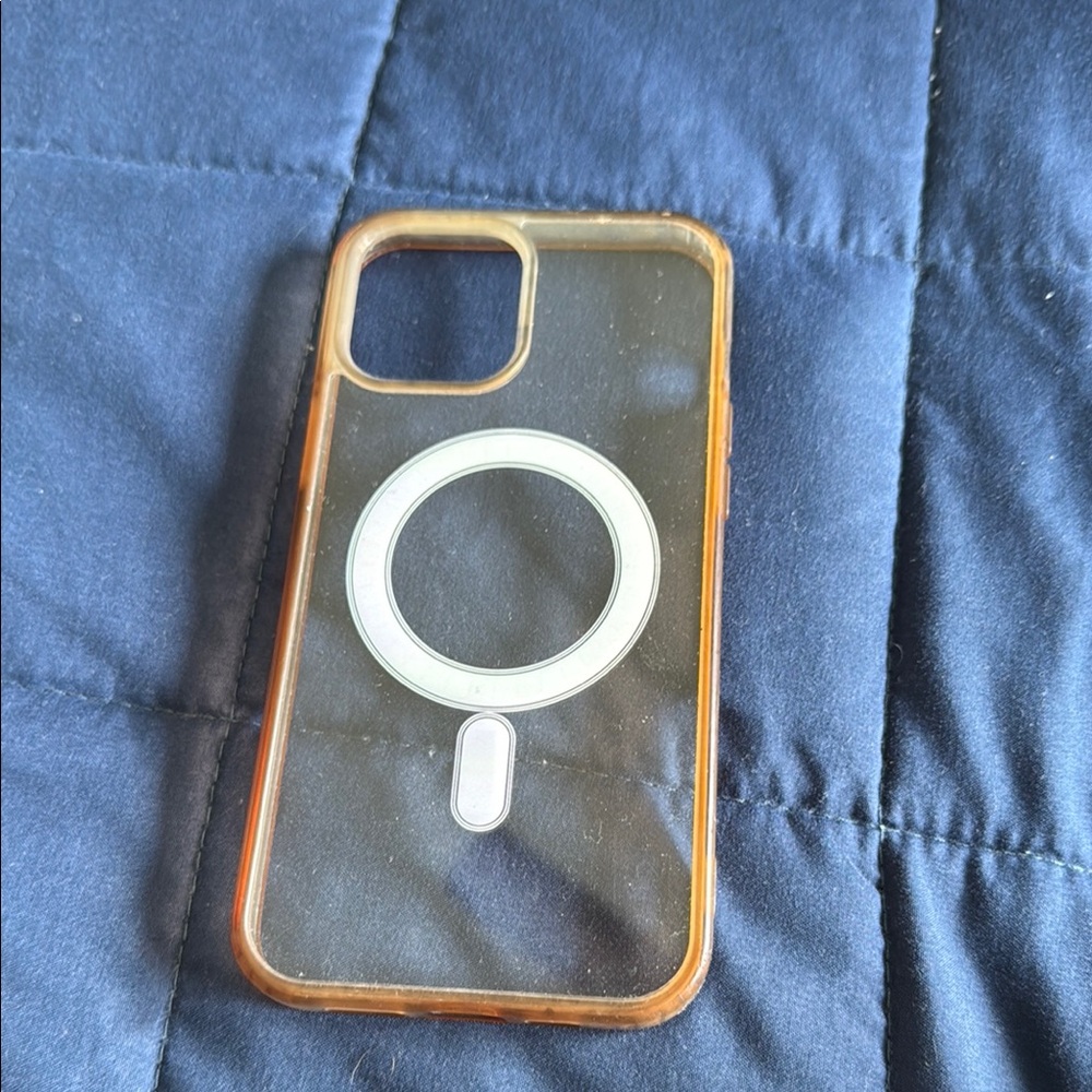 Transparent Orange Phone Case (iPhone 12 Pro Max)